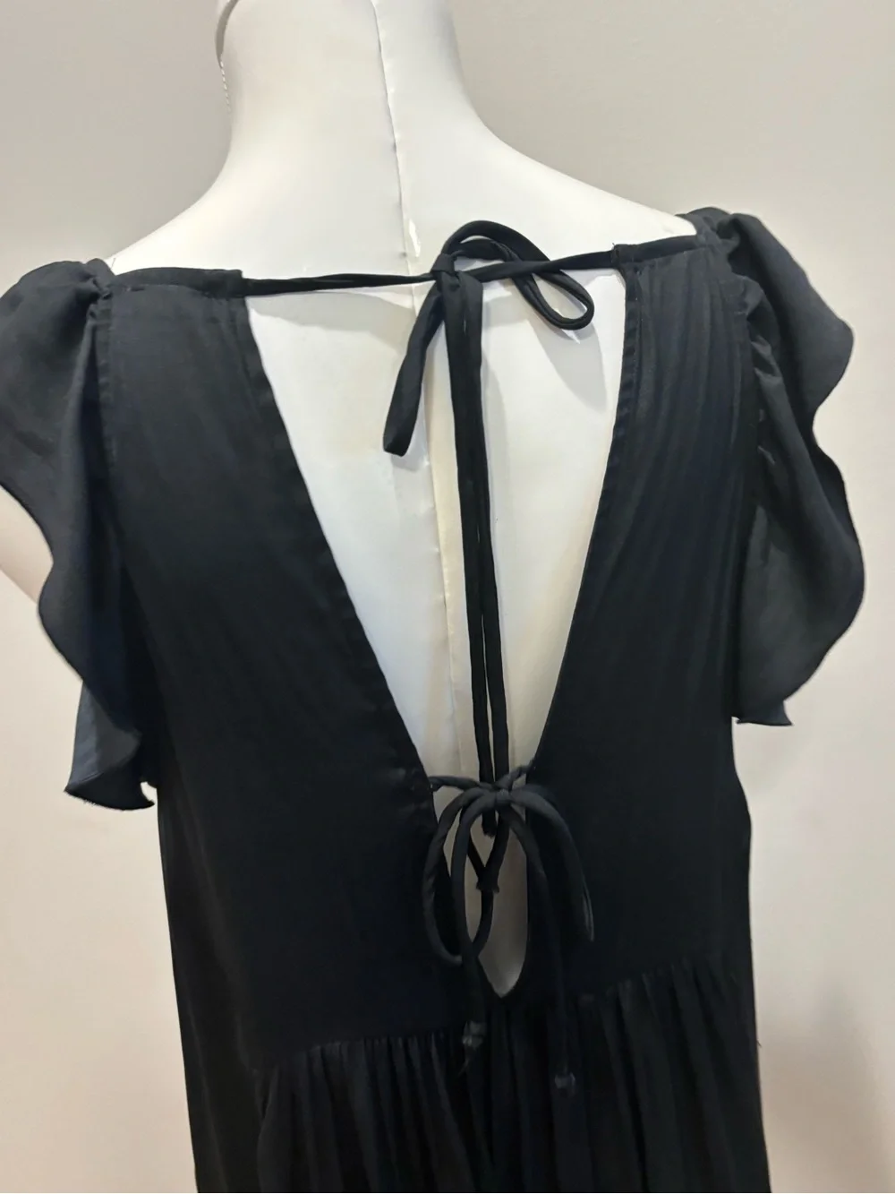 Free People Intimately Want Your Love Slip Dress Black XSmall